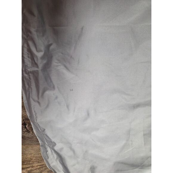 Mossi Windbreaker Rain Jacket Silver Gray Black XL Hooded Coat Racing Motorsport - Picture 8 of 8